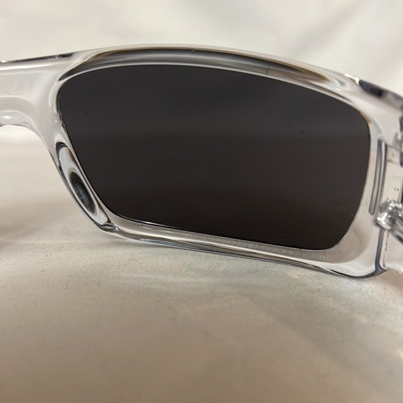 Pre Owned Like New “OAKLEY” CRANKSHAFT Polished Clear Frame Lens Ice Iridium - Picture 8 of 8